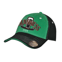 Guinness Green Gaelic Label Opener Hat