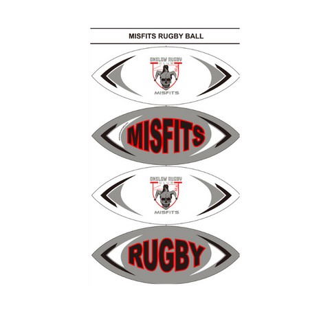 MISFITS RUGBY TEAM BALL