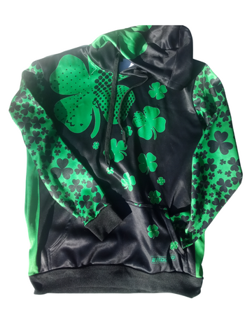 St Patrick's Shamrock Heavyweight Premium Hoodie