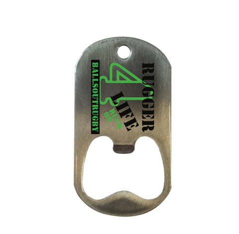 Rugger 4ever Dog Tag Bottle Opener