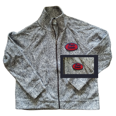 Rugby Forever Gray Blue FLEECE BOR SIDELINE FIND Pullover/Zip Up