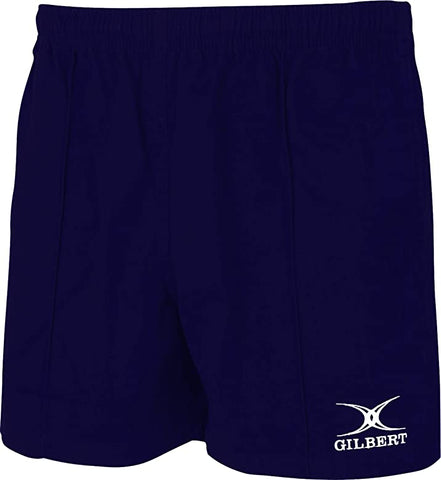 CARMEL Navy cotton rugby shorts