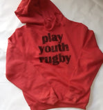 Intro price! PLAY YOUTH RUGBY Hoodie and Sweatshirt