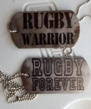 Extra Rugged RUGBY dog tags
