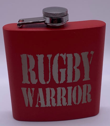 Premium RUGBY WARRIOR Wine bottle / flask