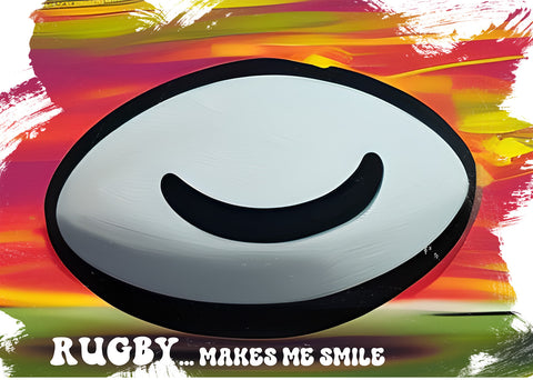 RUGBY Makes Me Smile Tshirt