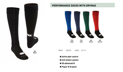 Canterbury Performance Socks with Drymax