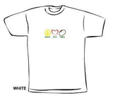Peace Love Rugby Embroidered T