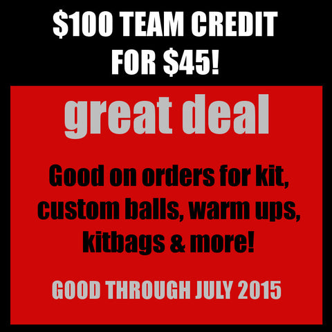 TEAM - $100 CREDIT